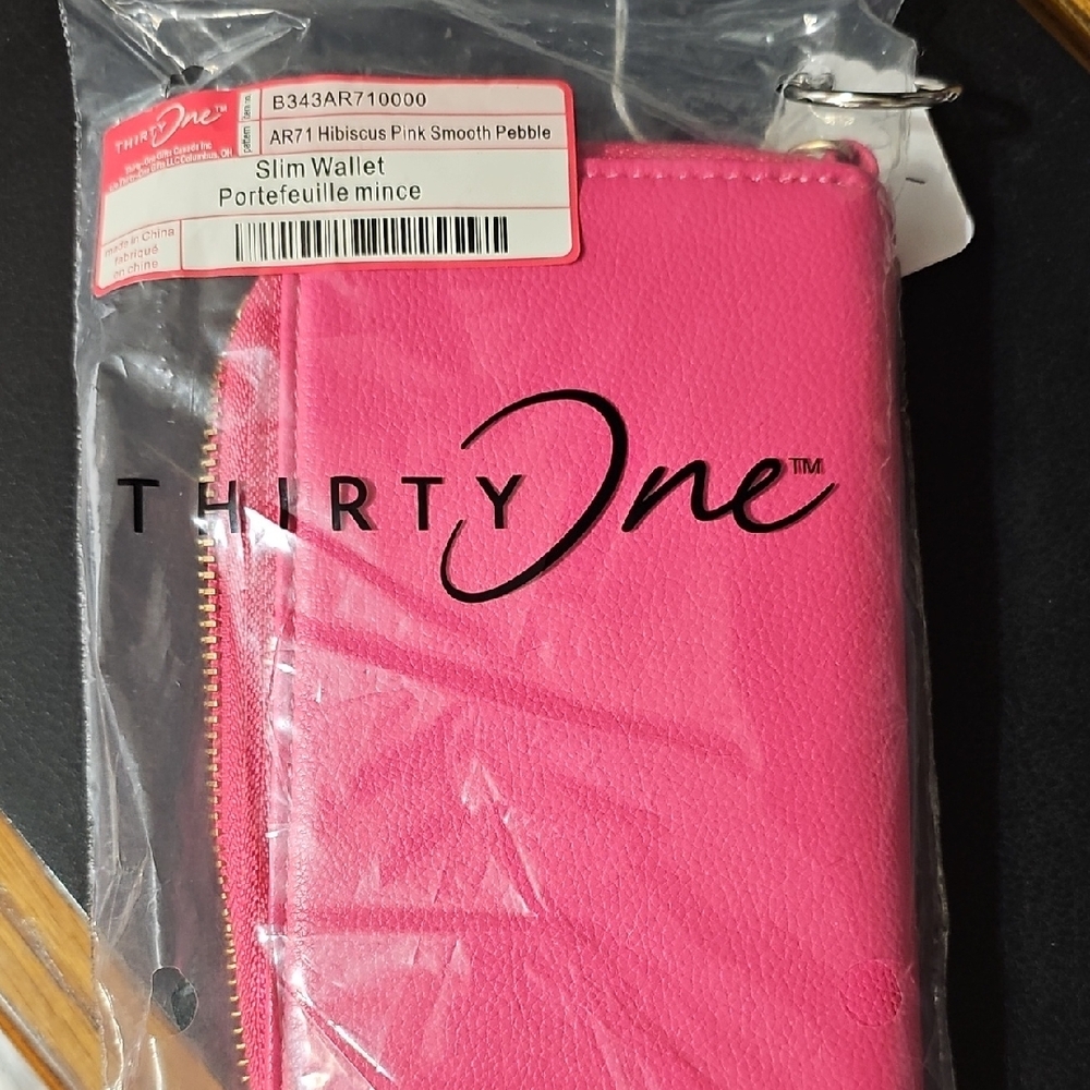 Thirty-One Pink Slim Wallet